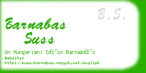 barnabas suss business card